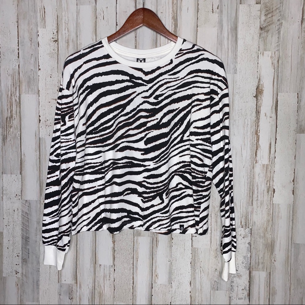 Nordstrom Circle X Zebra Print Sweater